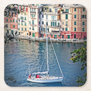 Sailing to Portofino, Italia Coasters