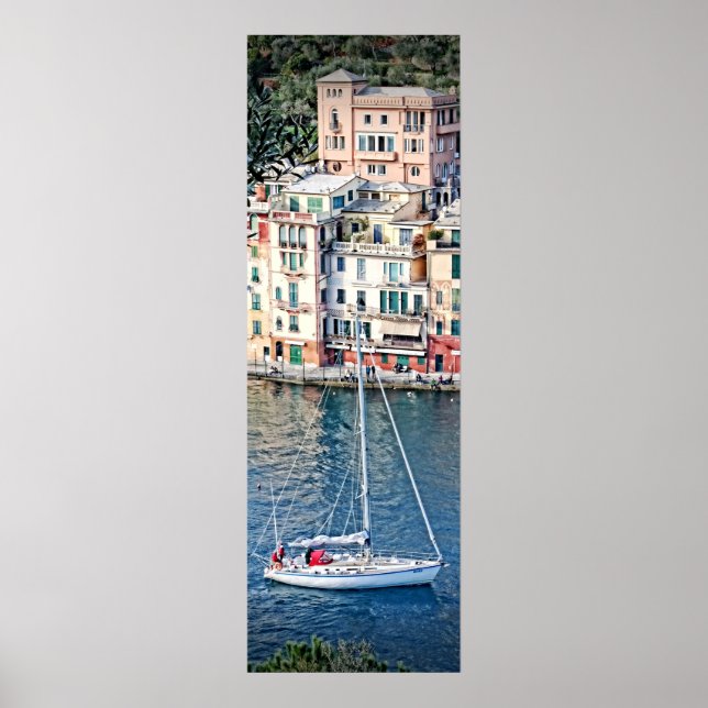 Sailing to Portofino, Italia Poster 36x12 (Front)