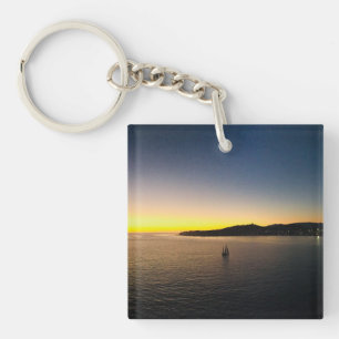 Sailing to the Horizon Colour Photography Key Ring