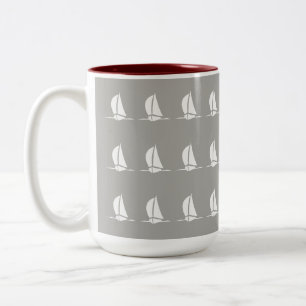 Sailing Two-Tone Coffee Mug