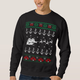 Sailing Ugly Christmsa Sweatshirt
