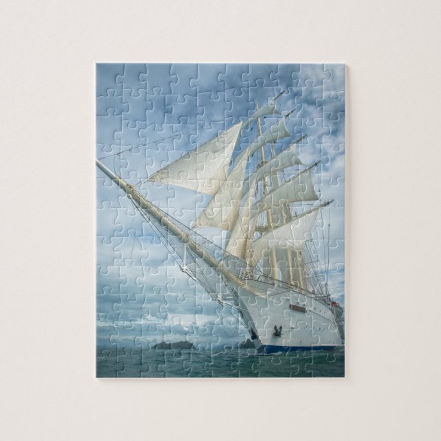 Sailing Under Blue Sky Puzzle (Vertical)