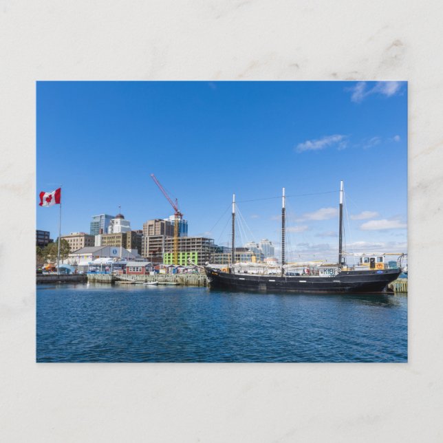 Sailing vessel in Halifax Postcard (Front)