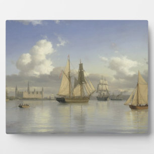 Sailing Vessels off Kronborg Castle, Sweden, 1880 Plaque