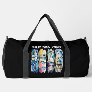 Sailing Vibes Marine Ocean Elements Duffle Bag