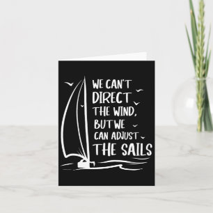 Sailing Wind Adjust The Sail's Boating - Sailboat  Card