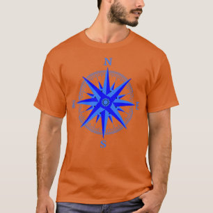 Sailing Wind Rose Compass Nautical Shirt
