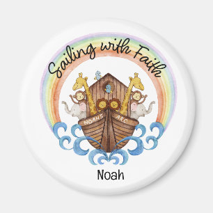 Sailing with Faith - Noah's Arc with Animals Magnet