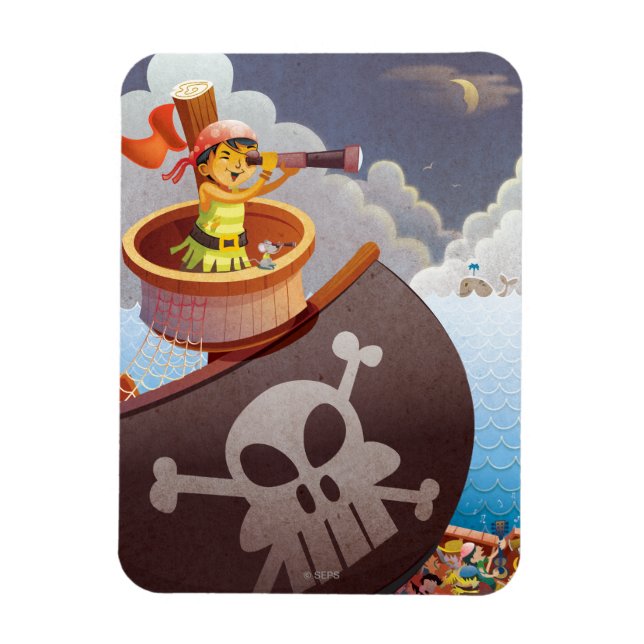 Sailing with Pirates Magnet (Vertical)