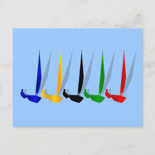 Sailing   Yacht lovers yachting sail boat Postcard