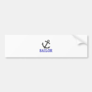 Sailor Anchor Bumper Sticker