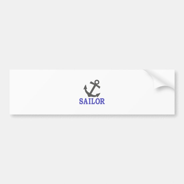Sailor Anchor Bumper Sticker (Front)
