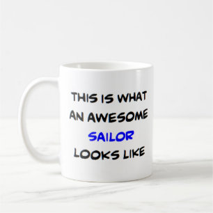 sailor, awesome coffee mug