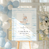 Sailor Bear Blue Stripe Welcome