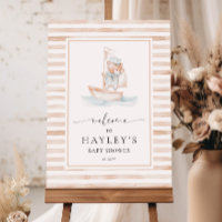 Sailor Bear Tan Stripe Welcome