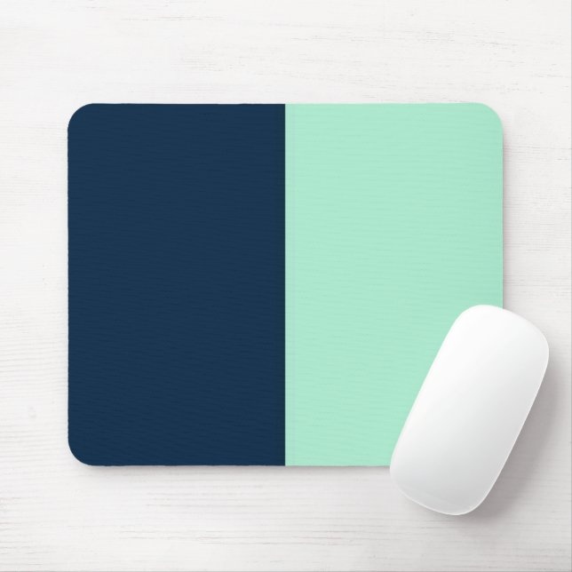 Sailor Blue and Mint Mouse Pad (With Mouse)