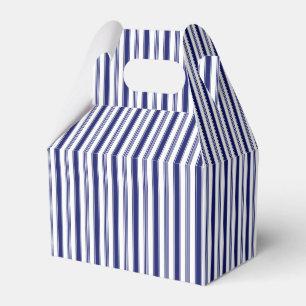 Sailor Blue and White Stripes Favour Box
