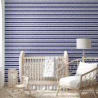 Sailor Blue and White Stripes (medium scale)