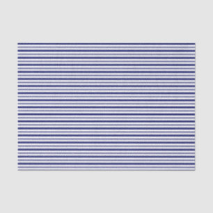 Sailor Blue & White Stripes (small scale) Tissue Paper
