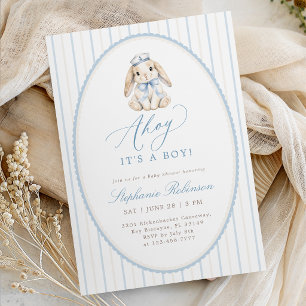 Sailor Boy Baby Shower Invitation