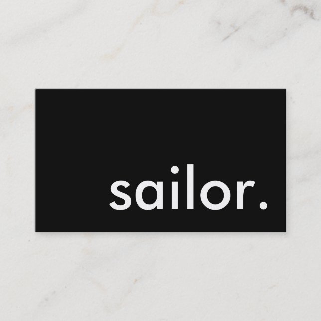 sailor. business card (Front)