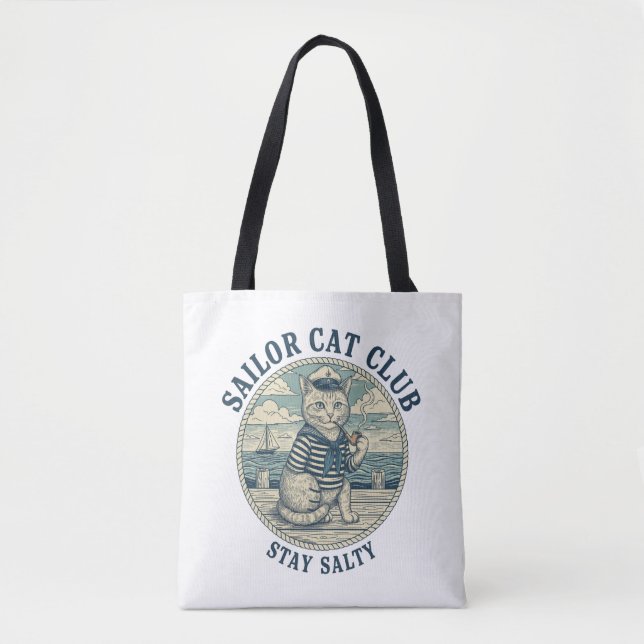 Sailor Cat Club Tote Bag (Front)