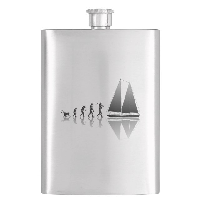 Sailor Evolution Hip Flask (Front)