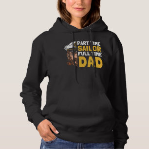 Sailor Father Captain Sailboat  Boat Sailing Dad Hoodie