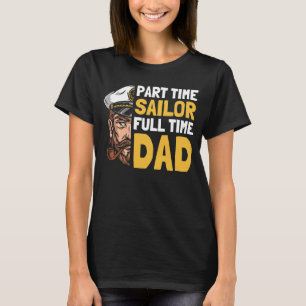 Sailor Father Captain Sailboat  Boat Sailing Dad T-Shirt