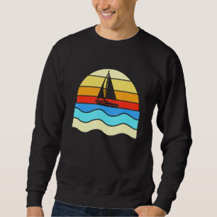Sailor Fisherman Fishing Sailing Retro Style Sail  Sweatshirt