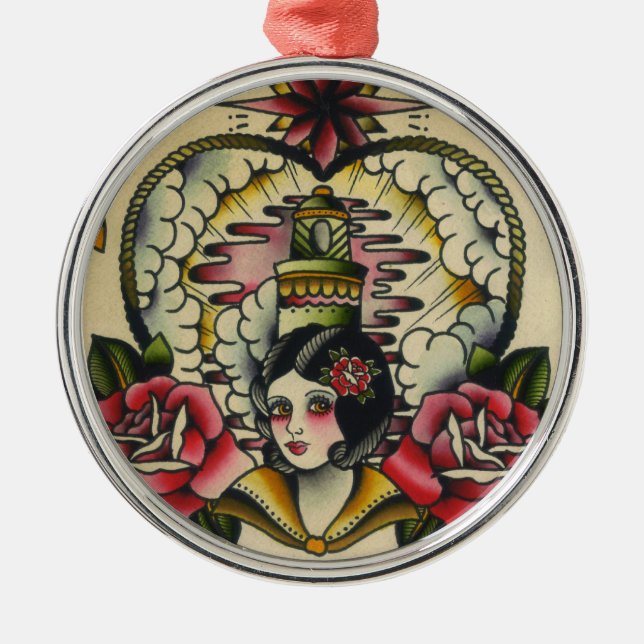 sailor girl 1 metal tree decoration (Front)