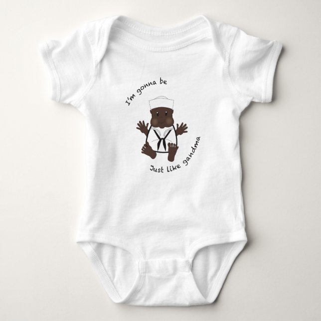 Sailor grandma baby bodysuit (Front)