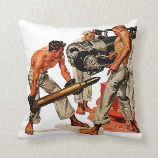 Sailor Hunks Loading the Big Gun Cushion