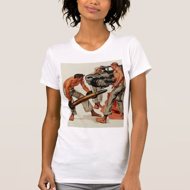 Sailor Hunks Loading The Big Gun T-Shirt (Front)