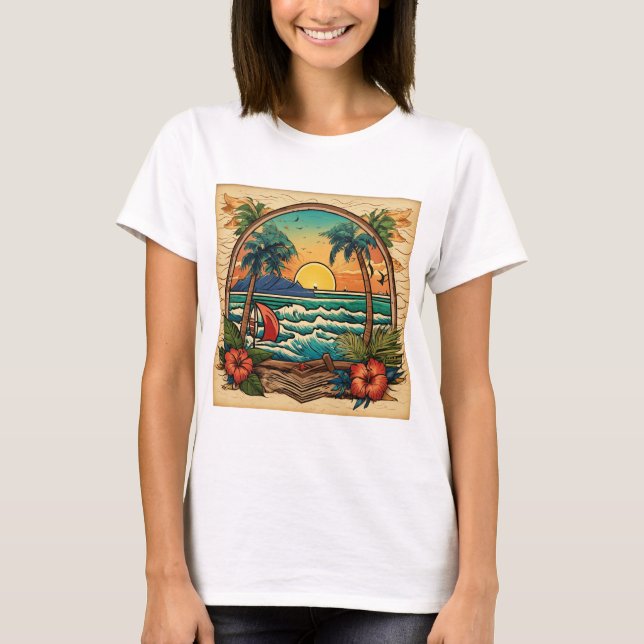  "Sailor Jerry Inspired Women's Basic  T-Shirt (Front)