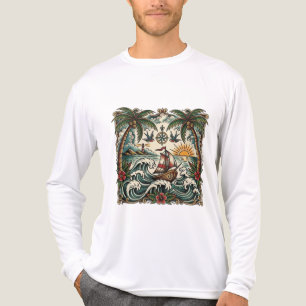Sailor Jerry Style Tropical Paradise T-Shirt – Tra Tri-Blend Shirt