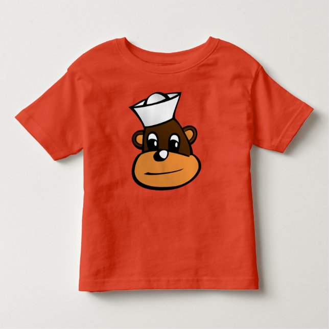 Sailor Monkey Toddler T-Shirt (Front)