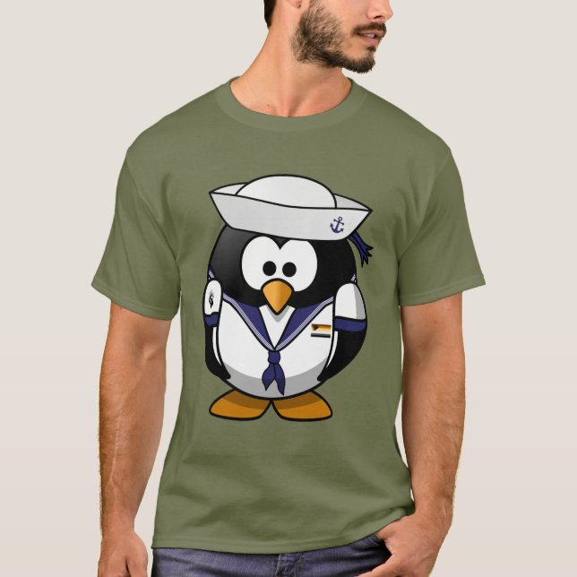 Sailor Penguin With Gay bear Pride Motifs - Shirt (Front)