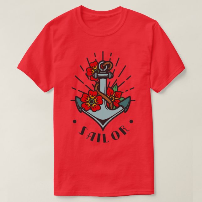 Sailor Vintage Tattoo  T-Shirt (Design Front)