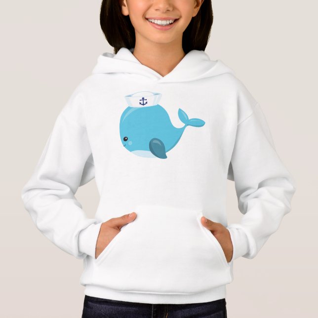 Sailor Whale, Cute Whale, Little Whale, Blue Whale (Front)
