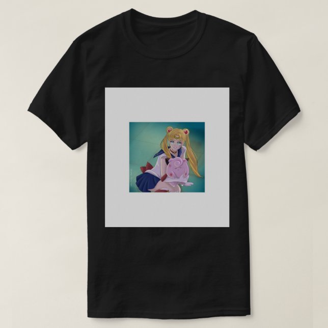 Sailormoon with Clefairy .png T-Shirt (Design Front)