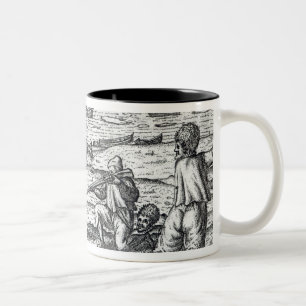 Sailors attacked by polar bears Two-Tone coffee mug