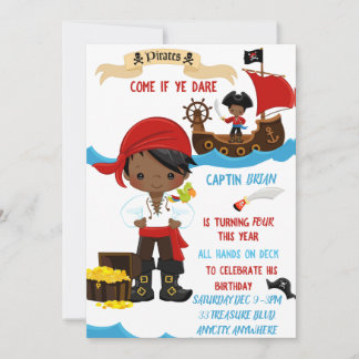 Sailors Birthday Invitation Card