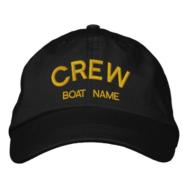 Sailors CREW & BOAT NAME Hat (Front)