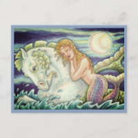 SAILOR'S FANTASY MERMAID RIDING MERHORSE, SEAHORSE