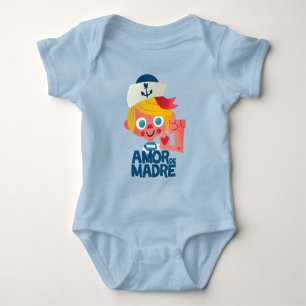 Sailor's Joy: AMOR DE MADRE Cartoon Baby Bodysuit
