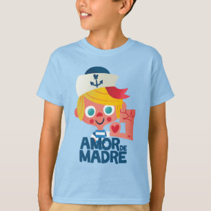Sailor's Joy: AMOR DE MADRE Cartoon T-Shirt