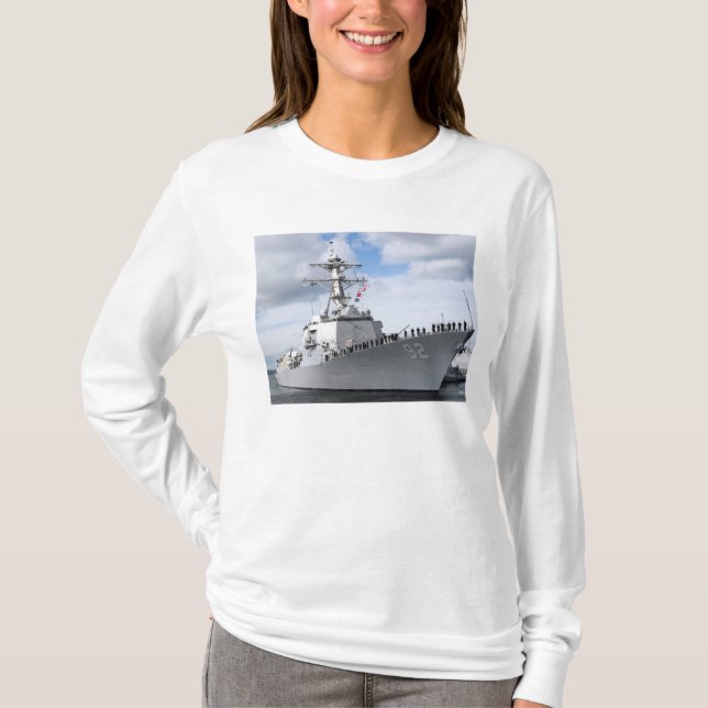 Sailors man the rails T-Shirt (Front)