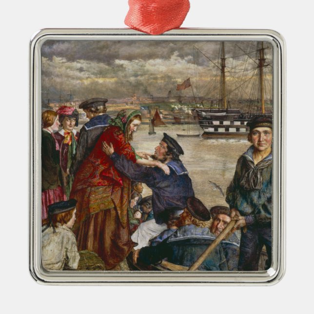  Sailors' Sweethearts and Wives (by John Lee) Metal Tree Decoration (Front)
