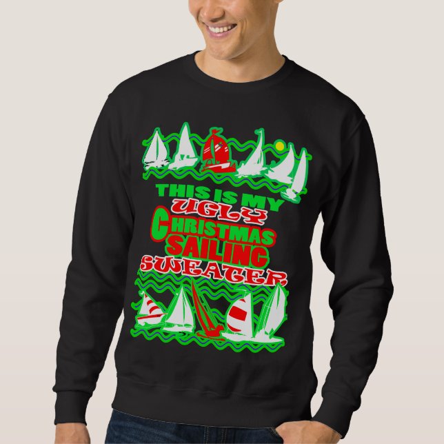 Sailors Ugly Christmas Sailing Sweater (Front)